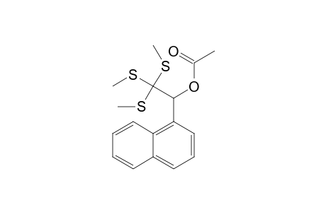 2,2,2-Tris(methylthio)-1-(naphthyl)ethyl acetate