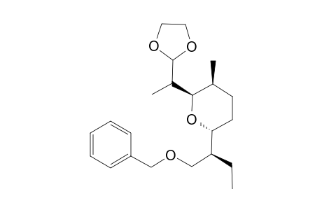 (S)-2-[(2R,3S,6R)-6-[(S)-1-Benzyloxymethylpropyl]-3-methyltetrahydropyran-2-yl]propan-1-al acetal