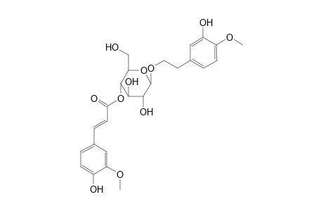 2-(3-Hydroxy-4-methoxyphenyl)ethyl 1-O-.beta.-D-(4-O-feruloyl)glucopyranoside