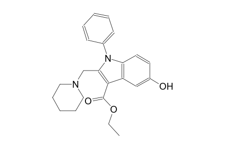 Ethyl 5-hydroxy-1-phenyl-2-(1-piperidinylmethyl)-1H-indole-3-carboxylate