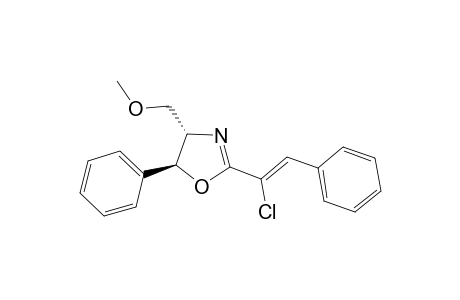 (4S,5S)-2-[(Z)-1-chloranyl-2-phenyl-ethenyl]-4-(methoxymethyl)-5-phenyl-4,5-dihydro-1,3-oxazole