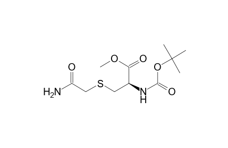 (2R)-3-[(2-amino-2-keto-ethyl)thio]-2-(tert-butoxycarbonylamino)propionic acid methyl ester