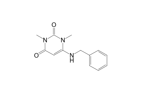 1,3-dimethyl-6-[(phenylmethyl)amino]pyrimidine-2,4-dione