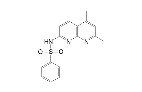 Benzenesulfonamide, N-(5,7-dimethyl-1,8-naphthyridin-2-yl)-