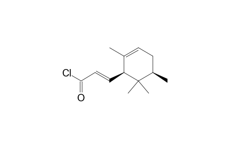 2-Propenoyl chloride, 3-(2,5,6,6-tetramethyl-2-cyclohexen-1-yl)-, [1.alpha.(E),5.alpha.]-(.+-.)-