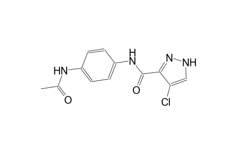 N-[4-(acetylamino)phenyl]-4-chloro-1H-pyrazole-3-carboxamide