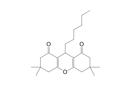 9-Hexyl-3,3,6,6-tetramethyl-3,4,5,6,7,9-hexahydro-1H-xanthene-1,8(2H)-dione