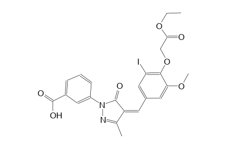 3-{(4Z)-4-[4-(2-ethoxy-2-oxoethoxy)-3-iodo-5-methoxybenzylidene]-3-methyl-5-oxo-4,5-dihydro-1H-pyrazol-1-yl}benzoic acid