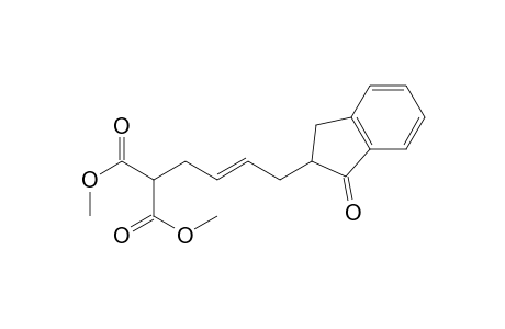 2-[(E)-4-(1-ketoindan-2-yl)but-2-enyl]malonic acid dimethyl ester
