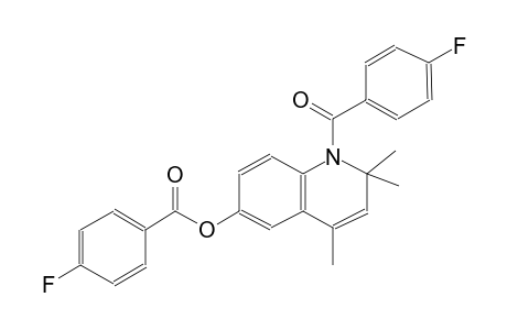 1-(4-fluorobenzoyl)-2,2,4-trimethyl-1,2-dihydro-6-quinolinyl 4-fluorobenzoate