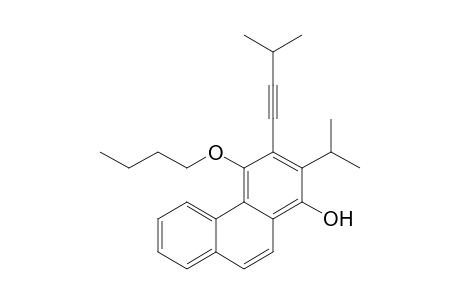 4-n-Butoxy-1-hydroxy-2-isopropyl-3-(2-isopropylethynyl)phenanthrene