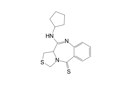 11-(cyclopentylamino)-1,11a-dihydro-5H-[1,3]thiazolo[4,3-c][1,4]benzodiazepine-5-thione