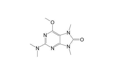 2-dimethylamino-6-methoxy-7,9-dimethylpurin-8-one