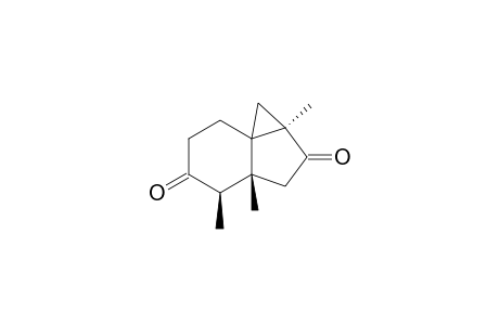 3.alpha.,6.beta.,7.beta.-Trimethyltricyclo[4.4.0.0(1,3)]decane-4,8-dione