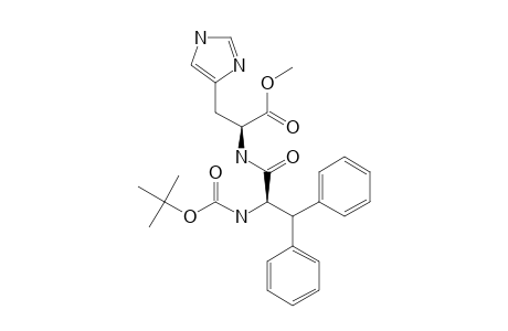 (S-(R*,R*))-N-(2-(((1,1-DIMETHYL)-ETHOXYCARBONYL)-AMINO)-3,3-DIPHENYL-1-OXO-PROPYL)-HISTIDINE-METHYLESTER
