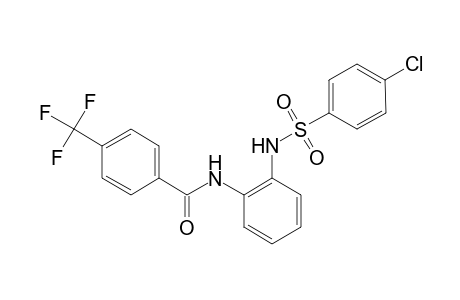 N-(2-{[(4-chlorophenyl)sulfonyl]amino}phenyl)-4-(trifluoromethyl)benzamide