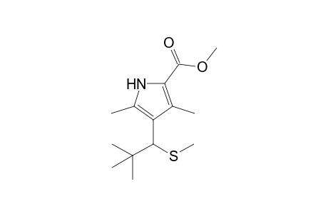 Methyl 3,5-dimethyl-4-(2',2'-dimethyl-1'-methylthiopropyl)-1H-pyrrole-2-carboxylate