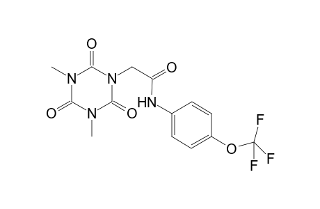 1,3,5-Triazine-1-acetamide, hexahydro-3,5-dimethyl-2,4,6-trioxo-N-[4-(trifluoromethoxy)phenyl]-