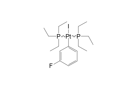 TRANS-IODO-3-FLUOROPHENYL-BIS-(TRIETHYLPHOSPHINE)-PLATINUM-(II)