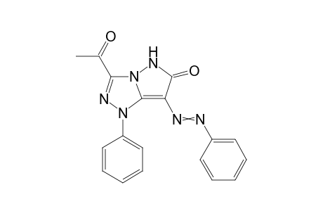 3-Acetyl-1-phenyl-7-(2-phenylazo)-1H-pyrazolo[5,1-c][1,2,4]triazol-6(5H)-one