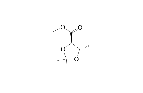 (4R,5S)-2,2,5-trimethyl-1,3-dioxolane-4-carboxylic acid methyl ester