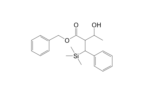 Benzyl (2RS,3SR)-3-hydroxy-2-[(RS)-.alpha.-trimethylsilylbenzyl]butanoate