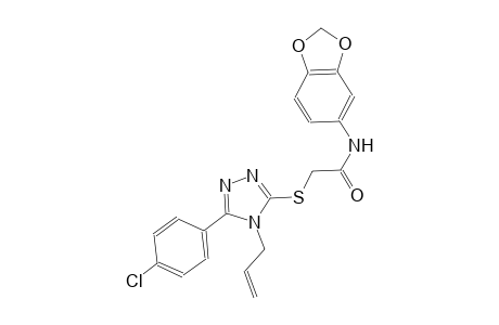 2-{[4-allyl-5-(4-chlorophenyl)-4H-1,2,4-triazol-3-yl]sulfanyl}-N-(1,3-benzodioxol-5-yl)acetamide