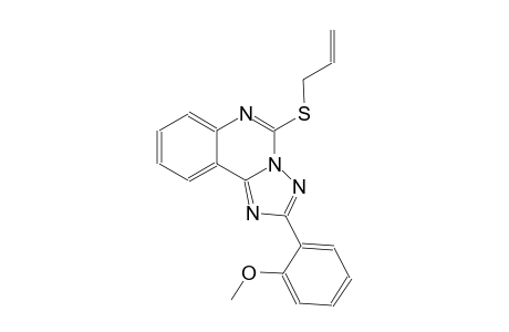 [1,2,4]triazolo[1,5-c]quinazoline, 2-(2-methoxyphenyl)-5-(2-propenylthio)-