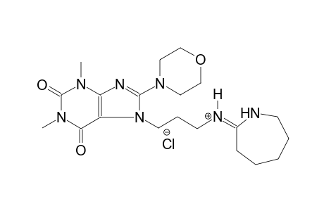 1H-purine-7-propanaminium, N-[(2E)-hexahydro-2H-azepin-2-ylidene]-2,3,6,7-tetrahydro-1,3-dimethyl-8-(4-morpholinyl)-2,6-dioxo-, chloride