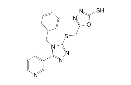5-[4-Benzyl-5-(3-pyridyl)-1,2,4-triazole-3-ylthiomethyl]oxadiazole-2(3H)-thione