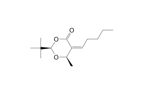 (Z,2R,6R)-2-TERT.-BUTYL-6-METHYL-5-PENTYLIDEN-1,3-DIOXAN-4-ONE