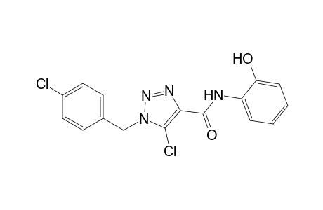 1H-1,2,3-Triazole-4-carboxamide, 5-chloro-1-[(4-chlorophenyl)methyl]-N-(2-hydroxyphenyl)-