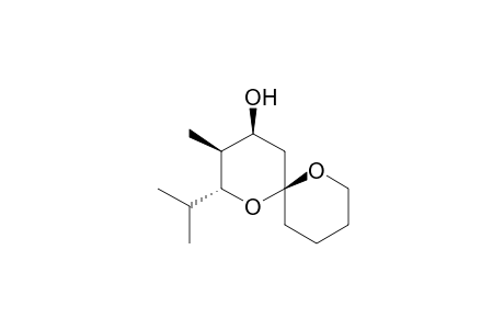 1,7-Dioxaspiro[5.5]undecan-4-ol, 3-methyl-2-(1-methylethyl)-, (2.alpha.,3.beta.,4.beta.,6.beta.)-(.+-.)-