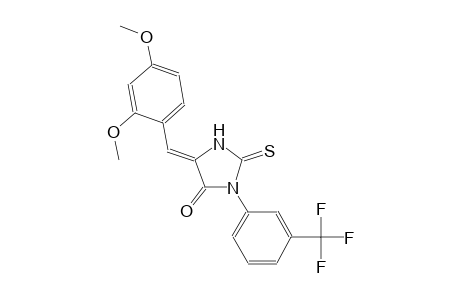(5Z)-5-(2,4-dimethoxybenzylidene)-2-thioxo-3-[3-(trifluoromethyl)phenyl]-4-imidazolidinone