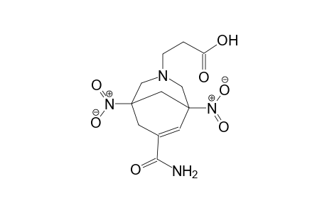 3-[7-(aminocarbonyl)-1,5-dinitro-3-azabicyclo[3.3.1]non-6-en-3-yl]propanoic acid