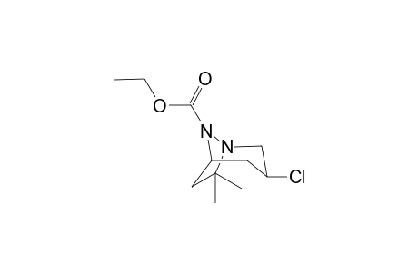 3-Chloro-1,8-diaza-7,7-dimethylbicyclo[3.2.1]octane-8-carboxylic acid ethyl ester