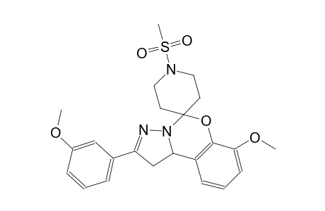 7-methoxy-2-(3-methoxyphenyl)-1'-(methylsulfonyl)-1,10b-dihydrospiro[benzo[e]pyrazolo[1,5-c][1,3]oxazine-5,4'-piperidine]