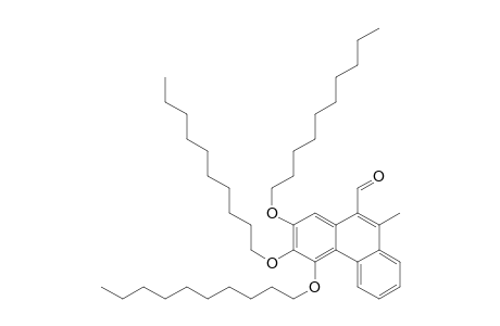 5,6,7-tris( Decyloxy)-10-methyl-9-phenanthrenecarbaldehyde