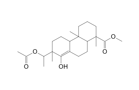 Methyl 1,2,3,4,4a,4b,5,6,7,9,10,10a-dodecahydro-1,4a,7-trimethyl-8-hydroxy-7-[(1'-acetoxy)ethyl]-1-phenanthrenecarboxylate