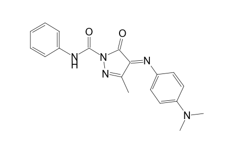 1-(Phenylaminocarbonyl)-3-methyl-4-[(4-N',N'-dimethylamino)phenylimino]-1H-pyrazol-5(4H)-one