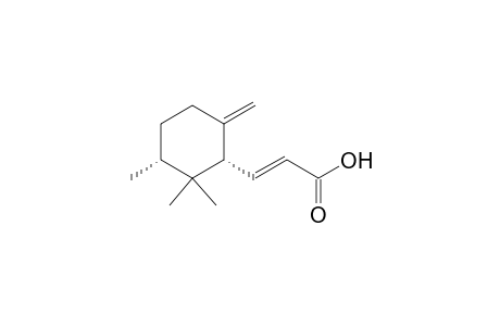 2-Propenoic acid, 3-(2,2,3-trimethyl-6-methylenecyclohexyl)-, [1.alpha.(E),3.alpha.]-(.+-.)-