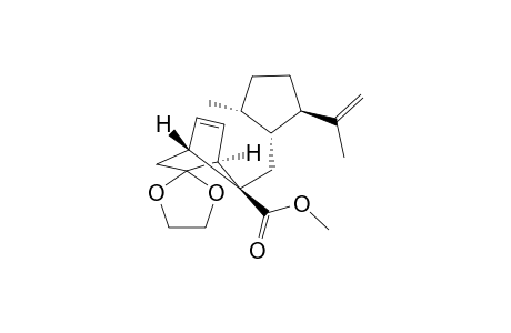 Methyl (1'S,4'R,7'R,1''R,2''R,5''R)-7'-[[5''-Methyl-2''-(1'''-methylethenyl)cyclopentyl]methyl]bicyclo[2.2.1]hept-5'-ene-2'-spiro-2-[1,3]dioxolane-7'-carboxylate