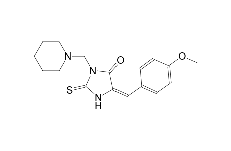 4-imidazolidinone, 5-[(4-methoxyphenyl)methylene]-3-(1-piperidinylmethyl)-2-thioxo-, (5E)-