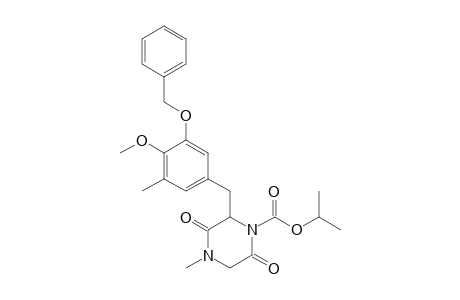 3-(3-Benzyloxy-4-methoxy-5-methylphenylmethyl)-4-isopropyloxycarbonyl-1-methyl-2,5-piperazinedione
