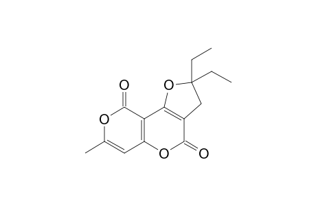 2,2-Diethyl-7-methyl-2,3-dihydro-4H,9H-furo[3,2-c]pyrano[3,4-e]pyran-4,9-dione