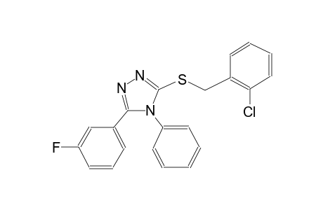 2-Chlorobenzyl 5-(3-fluorophenyl)-4-phenyl-4H-1,2,4-triazol-3-yl sulfide