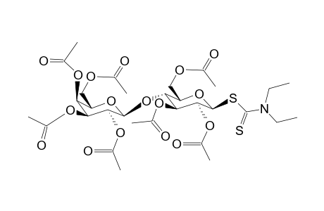 1-O-(N,N-Diethyl-dithiocarbamoyl)-hepta-O-acetyl-b-d-lactose