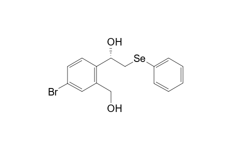 (1S)-1-[4-Bromo-2-(hydroxymethyl)phenyl]-2-(phenylselanyl)-ethanol