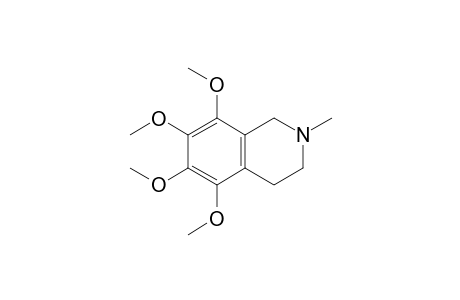 Isoquinoline, 1,2,3,4-tetrahydro-5,6,7,8-tetramethoxy-2-methyl-