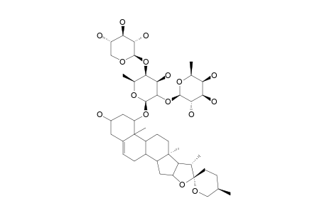 SPICATOSIDE-C;25-(S)-RUSCOGENIN-1-O-BETA-D-FUCOPYRANOSYL-(1->2)-[BETA-D-XYLOPYRANOSYL-(1->4)]-BETA-D-FUCOPYRANOSIDE